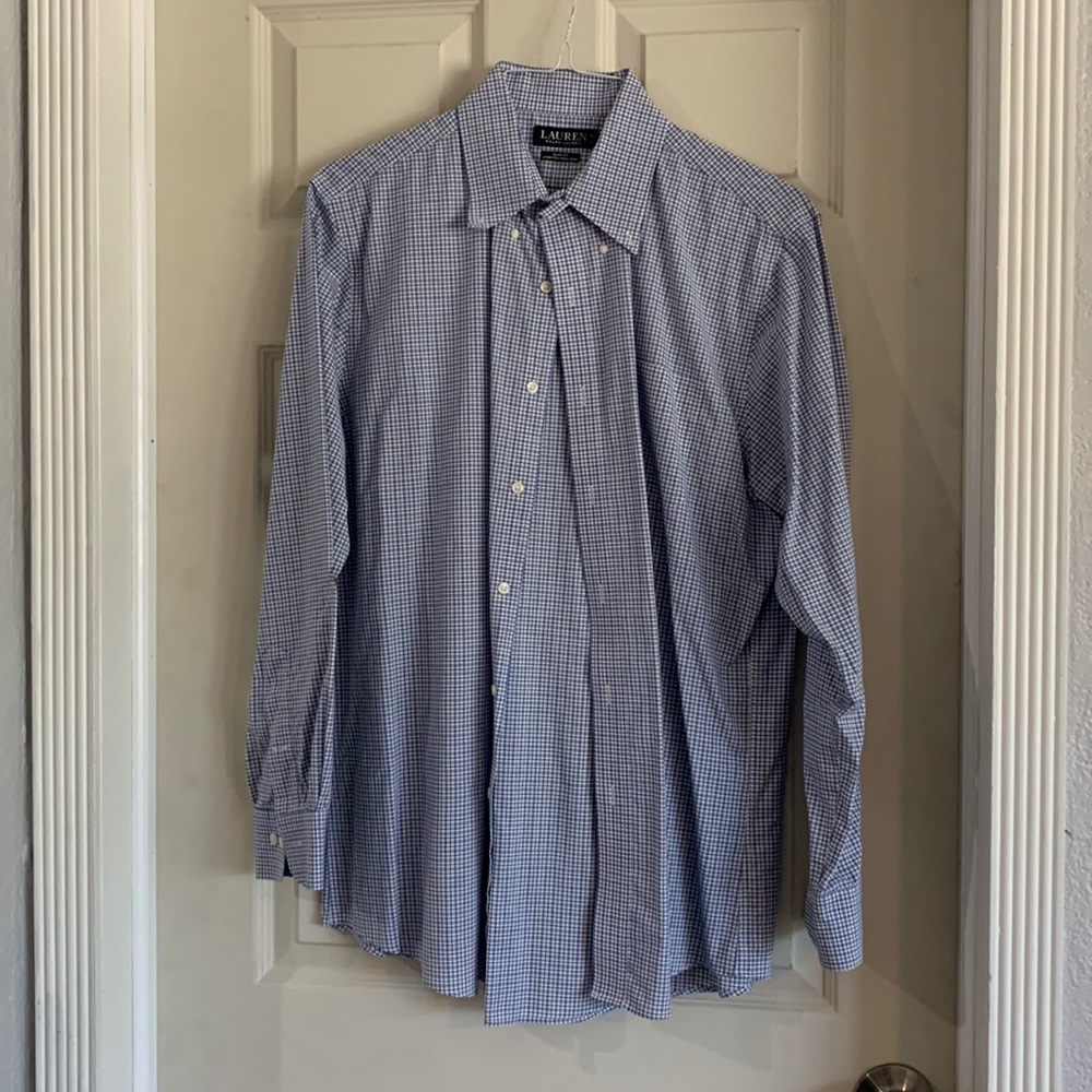 Lauren by Ralph Lauren men’s slim fit dress shirt